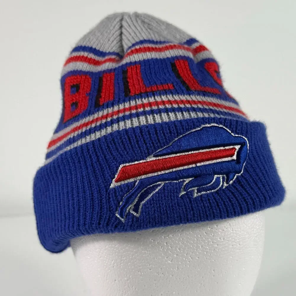 Buffalo Bills Beanie Youth NFL New‎ Era Knit Winter Hat Blue